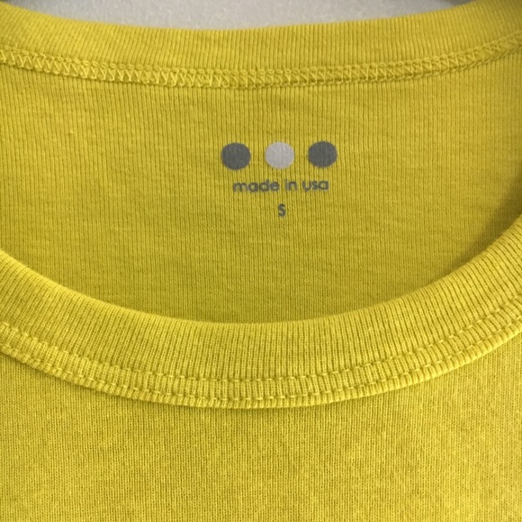 • anthropologie yellow short sleeve • - Picture 4 of 5